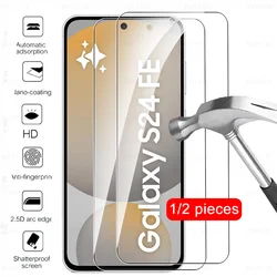 Premium Tempered Glass Full Cover Screen Protector - 1/2 Pack - 2 Pieces (S25 FE)