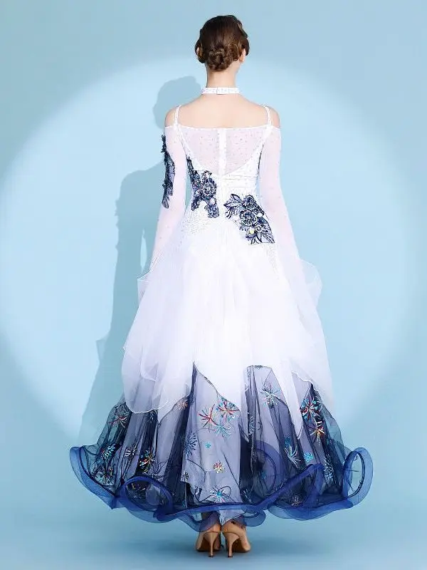 Duke Of Windsor Modern Dance Dress National Standard Dance Ballroom Performance Costume Waltz Clothes New