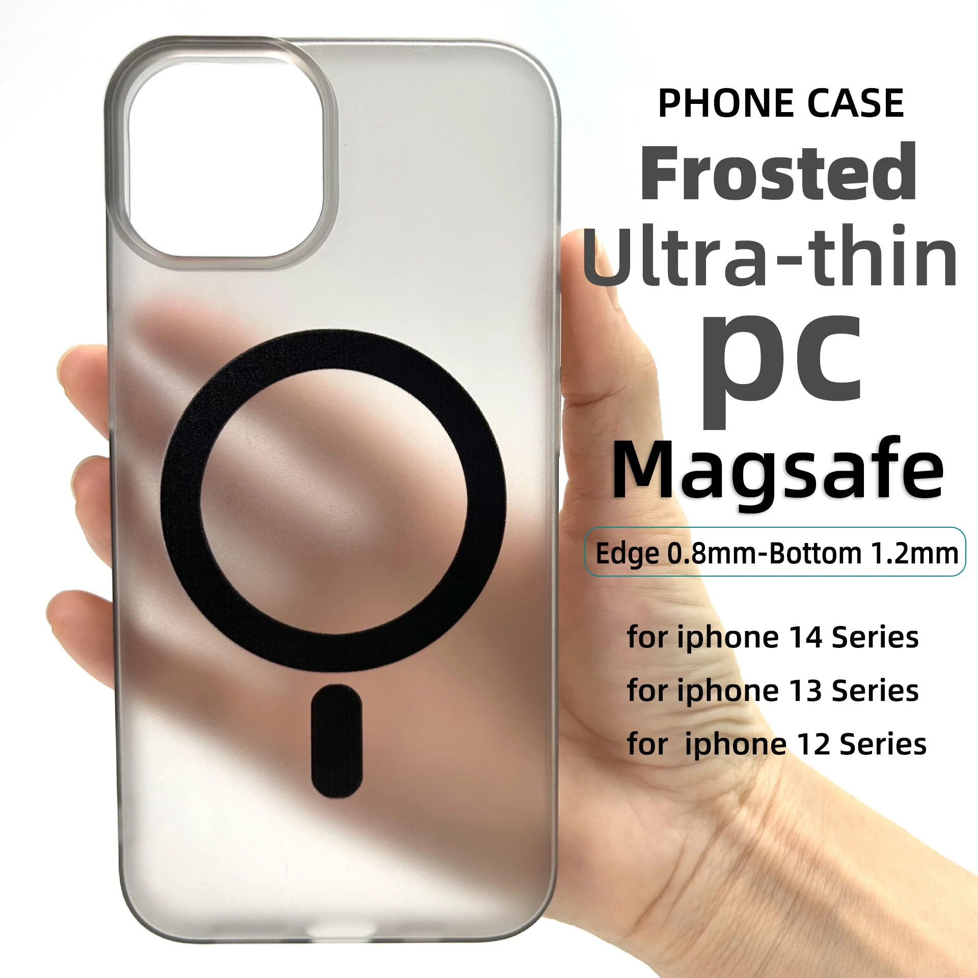 

Ultra-thin Translucent Matte Hard Case for 15 14promax Magnetic Original Magsafe 13pro Luxury 12pro Full Cover Shockproof Design