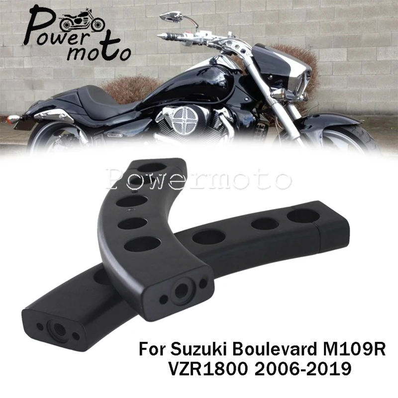 BlackMotorcycleHandleBarRisersHandleClampHandlebarRiserFor