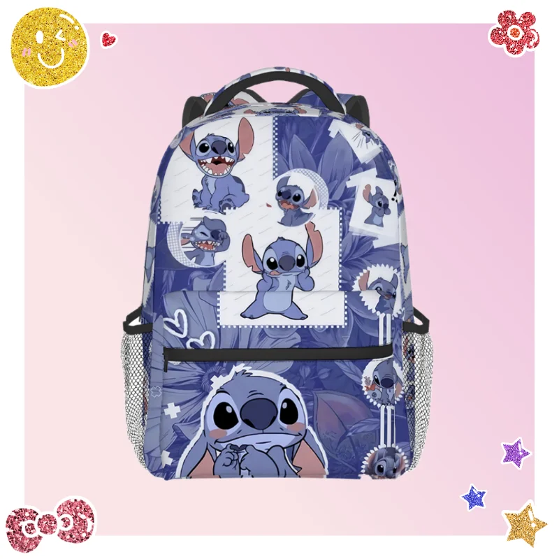 

Школьный ранец Stitch Disney, милый школьный ранец и Ститч, Вместительная дорожная сумка для мальчиков и девочек с героями мультфильмов