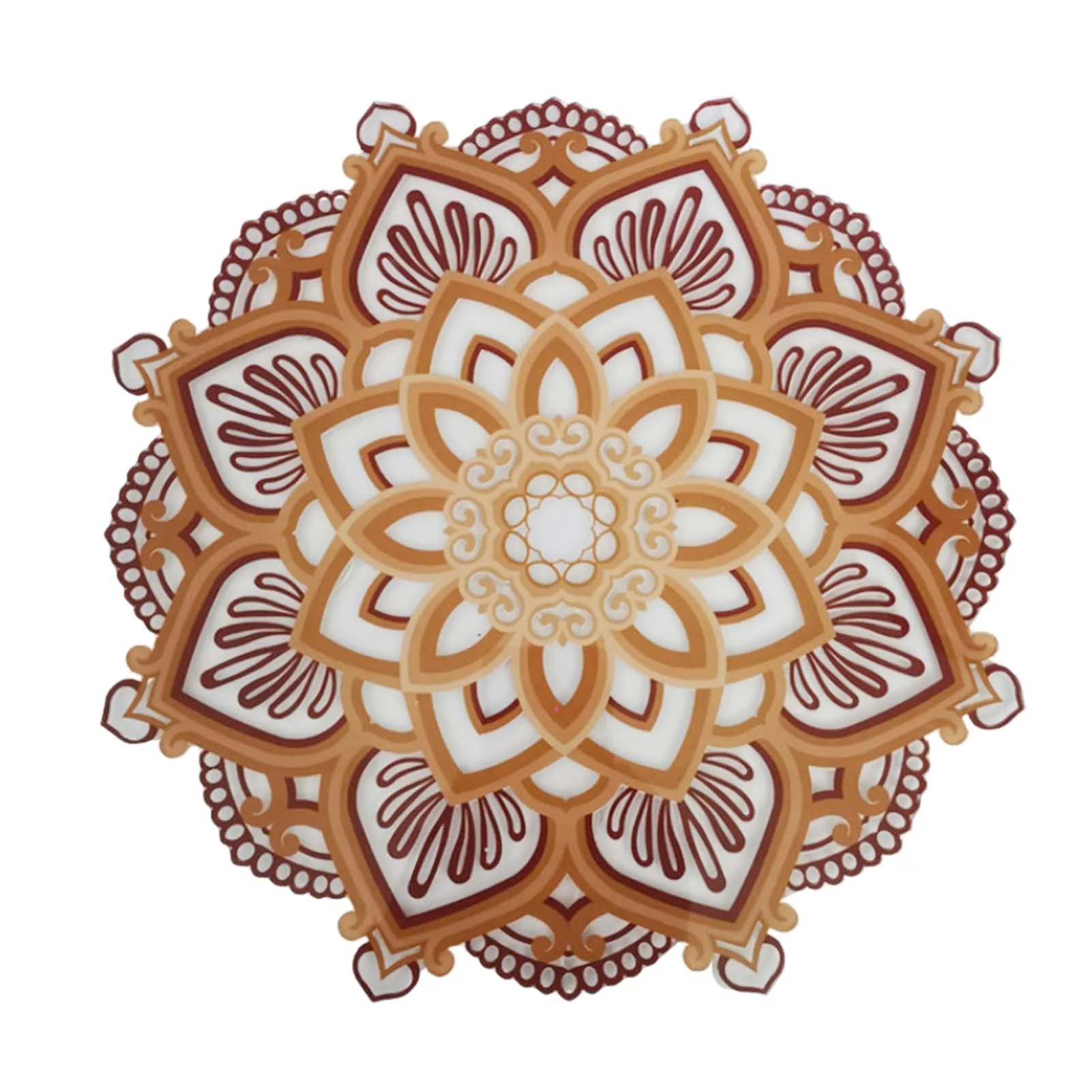 

Mandala Yoga Room Night Light Colorful Wall Mounted Lamp Personalized Ornament for Home Living Room Bedroom xobw