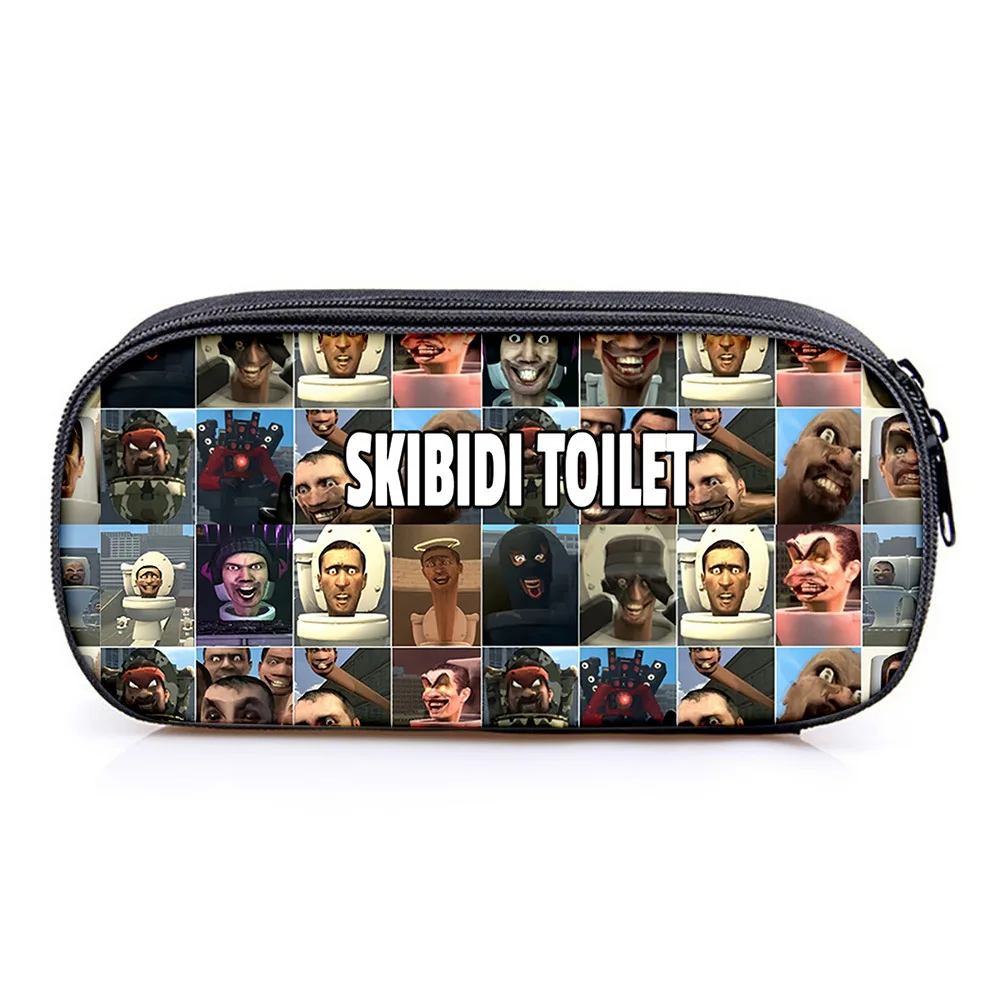 

3D Game New Product Skibidi Toilet Toilet Man Single-layer Pencil Bag Primary and Secondary School Student Stationery Bag
