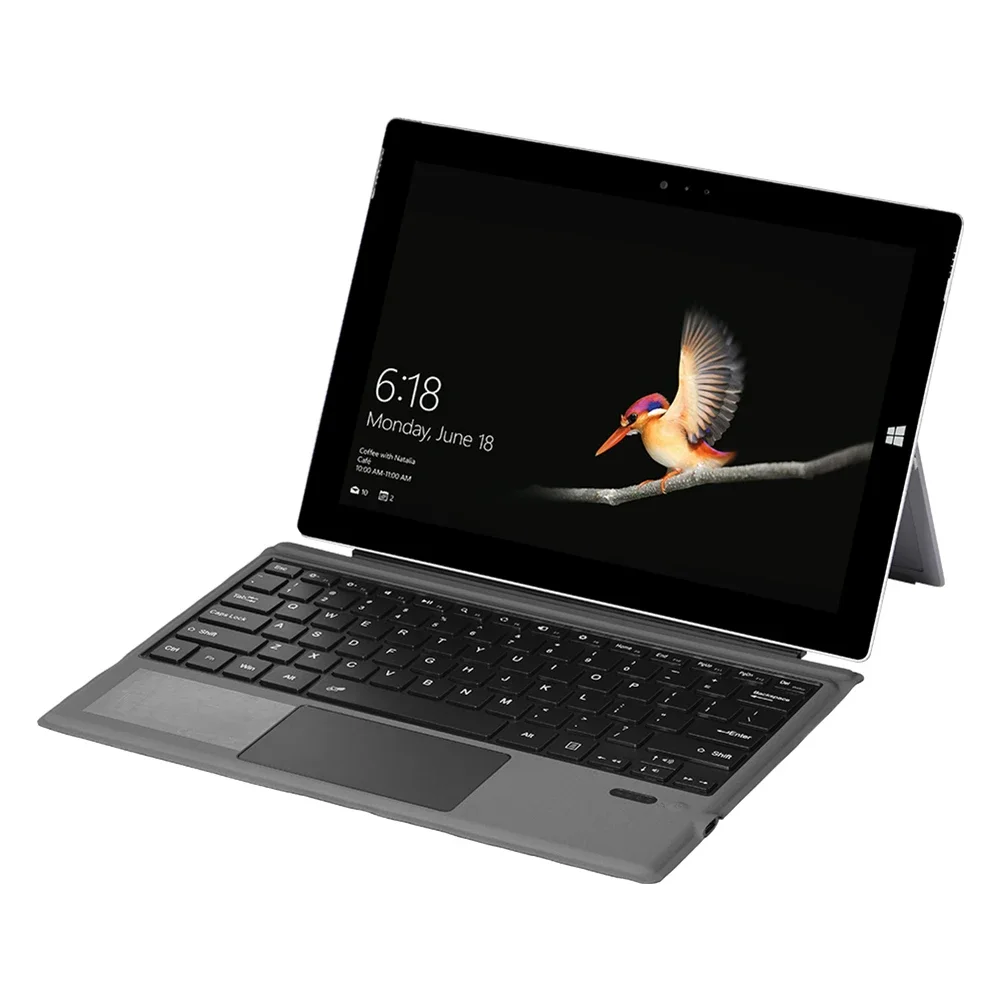 Ultra-Slim Portable Bluetooth-Compatible Wireless Tablet Keyboard for Surface Pro 3/4/5/6/7 for Office Desktop Tool