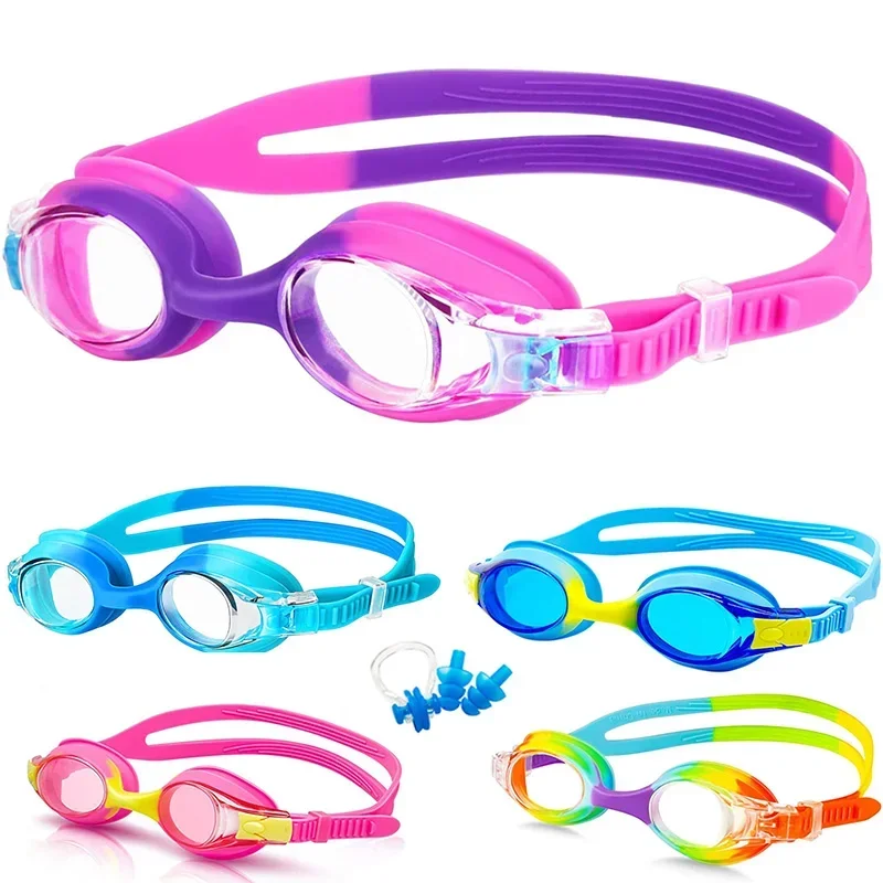 

Waterproof Anti Fog Swimming Goggles UV Children Professional Colored Lenses Kids Eyewear Swimming Glasses Eyewear Gafas Nata