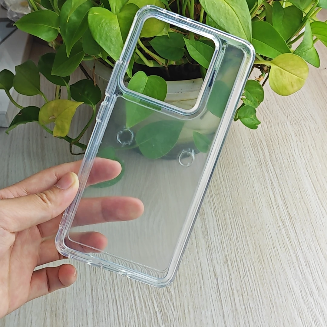 ELVEV Colorful Transparent Hard PC + TPU Protective Phone Case
