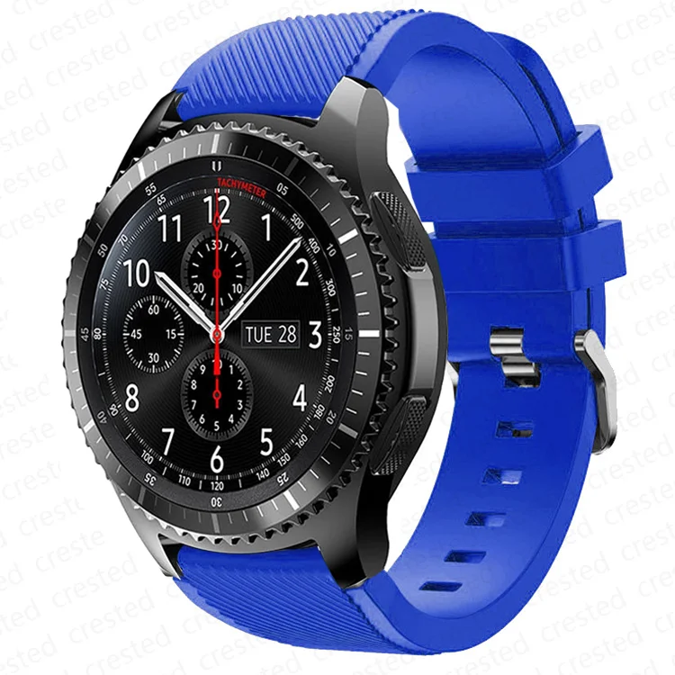 Silicone Sports Watch Strap, 20mm/22mm Adjustable Band
