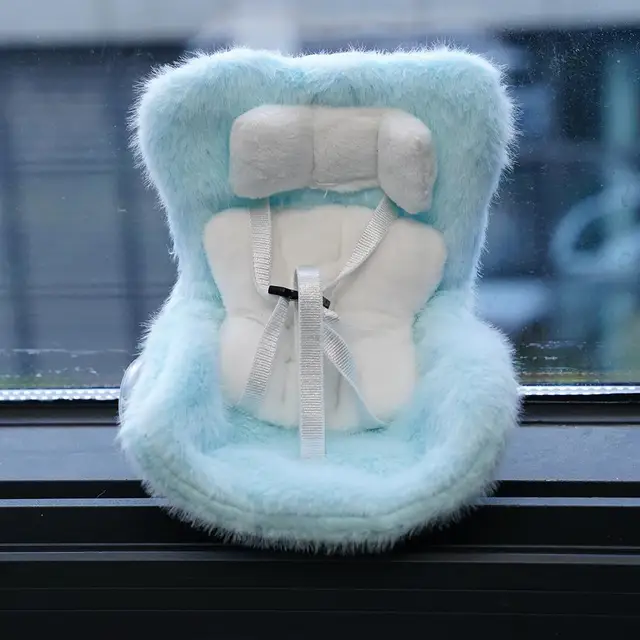 Kawaii Labubu Car Doll Safety Seat – OB11 Auto Interior Decoration & Air Freshener Ornament for Cute Car Styling 6