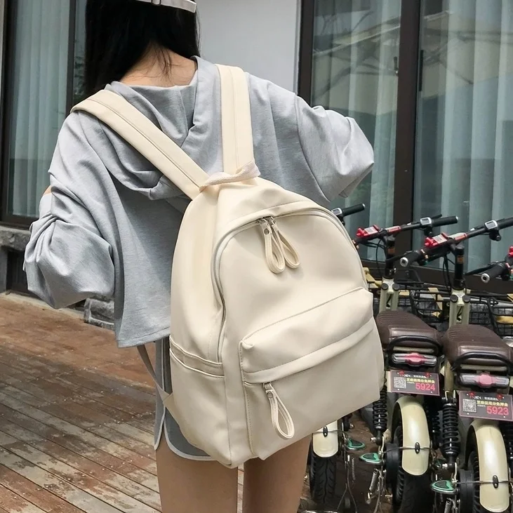 

Women Backpack Large capacity School bags Student Rucksack Teenage Girl PU Leather travel Backpacks bag Daypack black bagpack