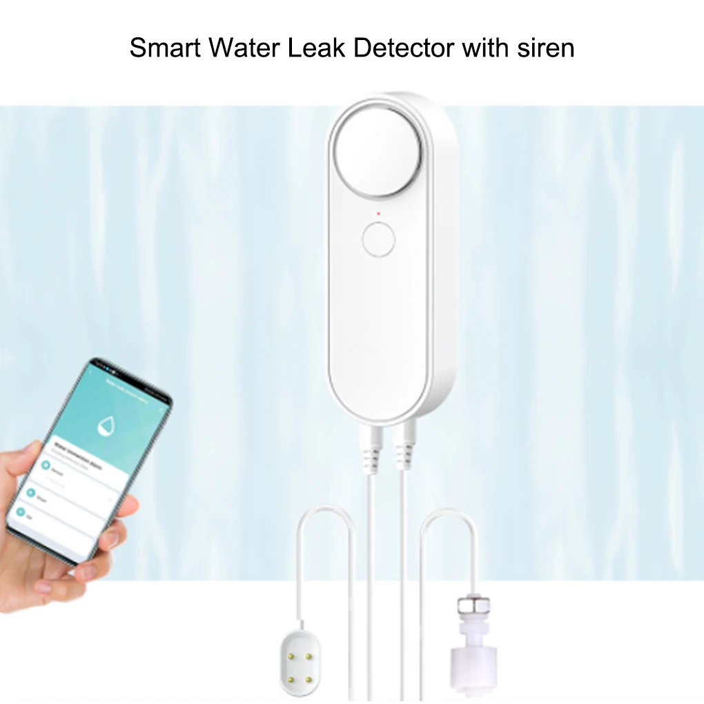 

90dB Wireless Water Detector Leakage Sensor Alarm Leak Detectors Intelligent Flood Alerts Portable Remote Control for