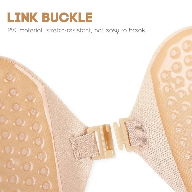 Grace 1/2Pc Invisible Push Up Strapless Pad Bra 6