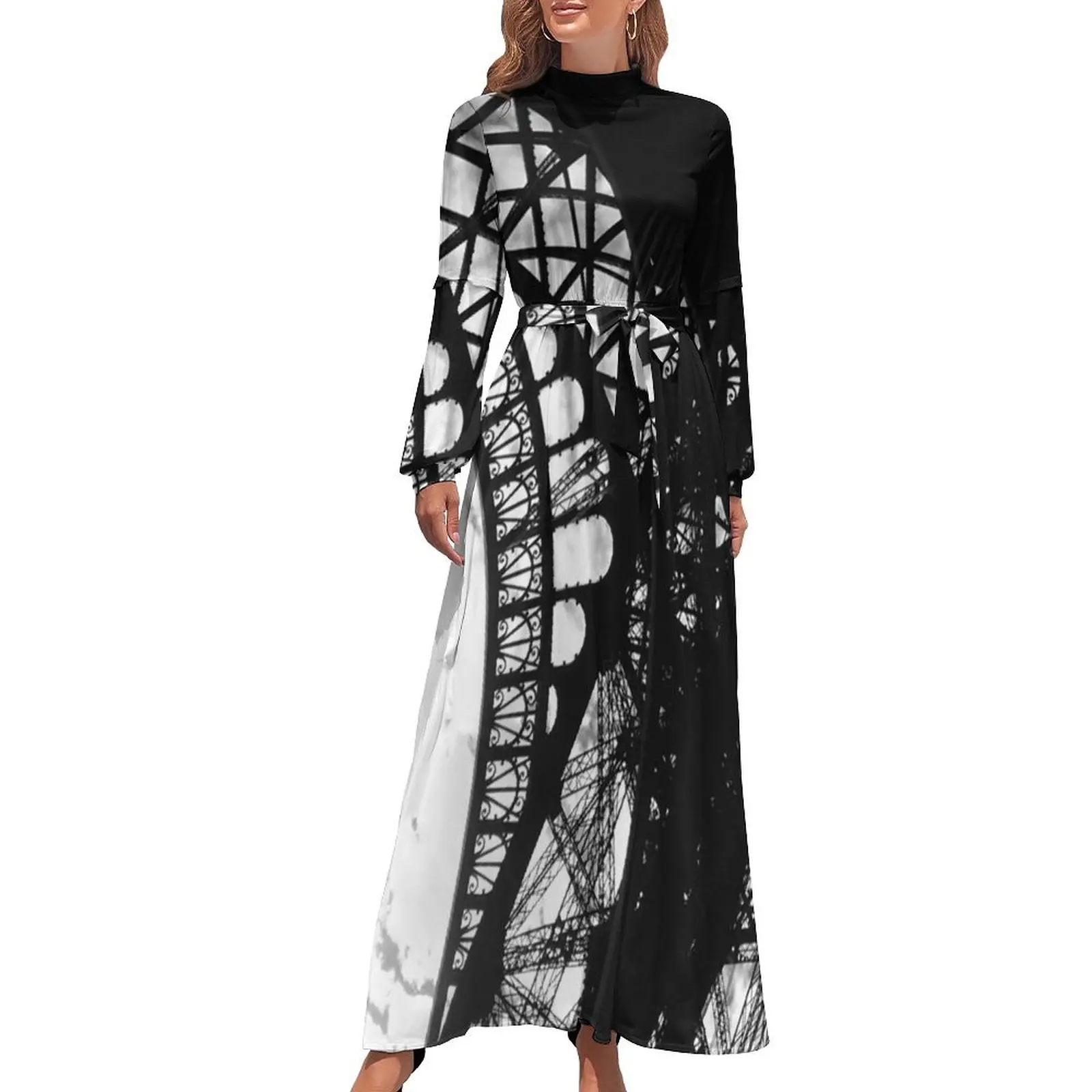thumbnail image 1 of Vestido largo Eiffel sensual vestido sexy para mujer Vestidos de gala, 1 of 5