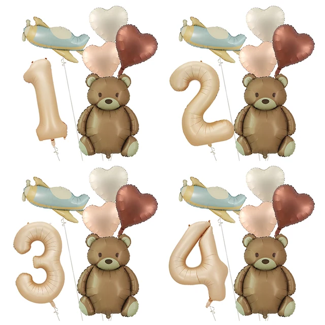 파티 공간에 마법과 기쁨을 더하는 귀여운 만화 동물, 하트, 레인보우 호일 풍선