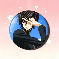Geass Laser Badge - Creative Accessory for Backpack, Clothes, and Hats (Z12)