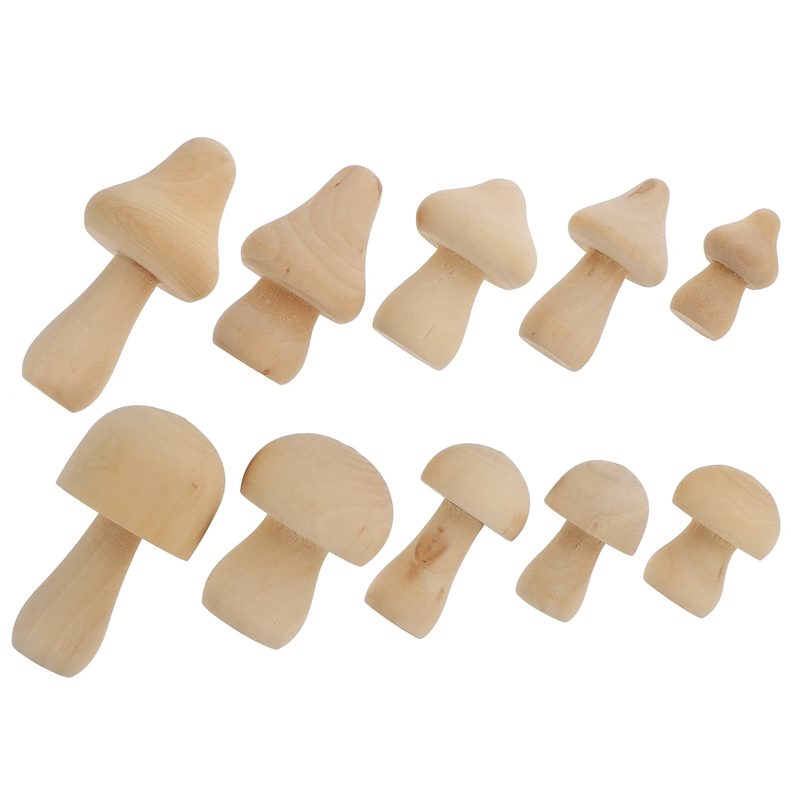 

DIY Wooden Mushroom Natural Unfinished Mushroom DIY Crafts Painting Peg Dolls Ornament Handmade Kids Toy Decoration