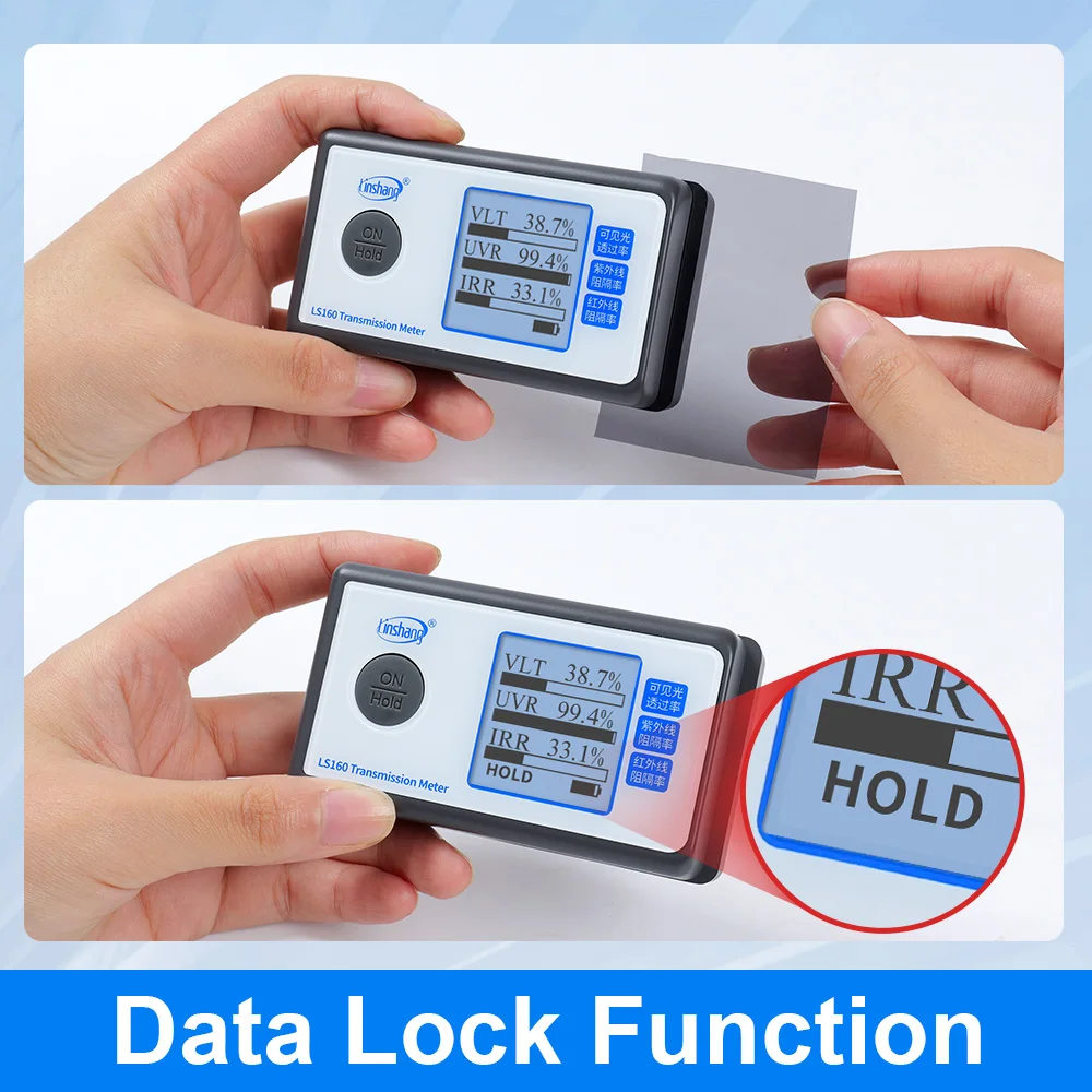 Transmission Meter Solar Film Tester Window Tint Meter Infrared Rejection UV Protection Rate Light Transmittance LS160 LS160A