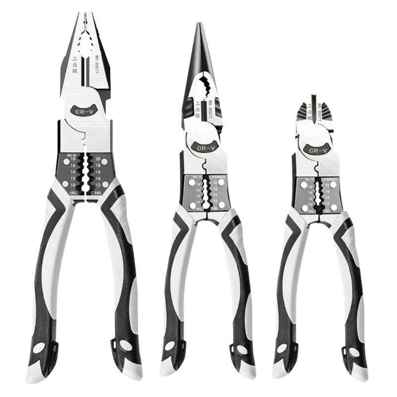 

K1KA Professional Electrician Plier Diagonal Plier Long Nose Plier Perfect for Household Repairs and Car Maintenance