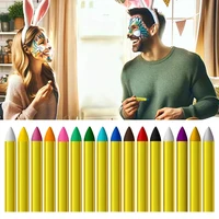 16 Pieces Face Paint Crayons Makeup Sticks Face Body Paint Kit For Halloween Or Birthday Party CosplayMardi Gras Makeup 2