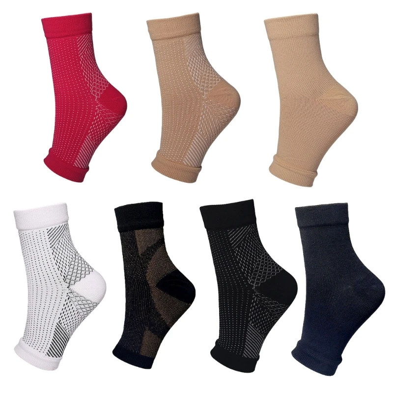 4Pack Neuropathy Socks for Women Men Neuropathy Pain Ankle Compression Socks