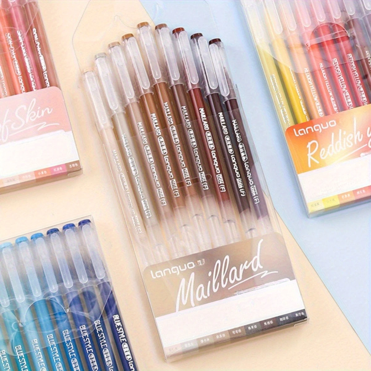 Lot De 6 Stylos Gel Kawaii Pastel - Encre Noire Fluide, Couleurs Rose, Violet, Vert, Bleu, Pour Bureau, école, Bullet Journal