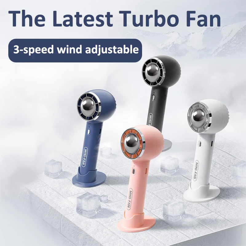 Handheld Fan USB Rechargeable Silent Small Fan Cooling 2000mAh Strong Summer Cooler Fan For Travel Outdoor Mini Fan Handy_voghion.com