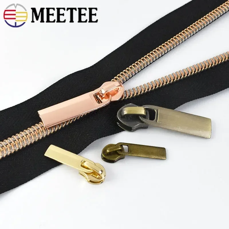 20Pcs 3#/5# Zipper Slider For Nylon Zippers Tape Garment Pocket Zip Pull Head Zips Repair Kit DIY Sewing Replacement Accessories zipper repair kit zipper pullers zipper sliders zipper heads