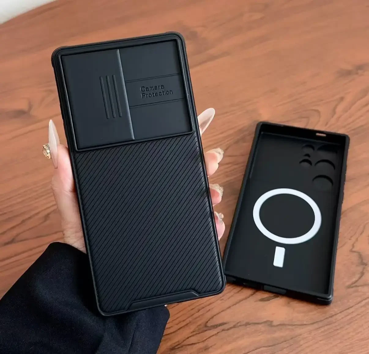 Premium Shockproof Magnetic Protective Case with Sliding Lens Cover