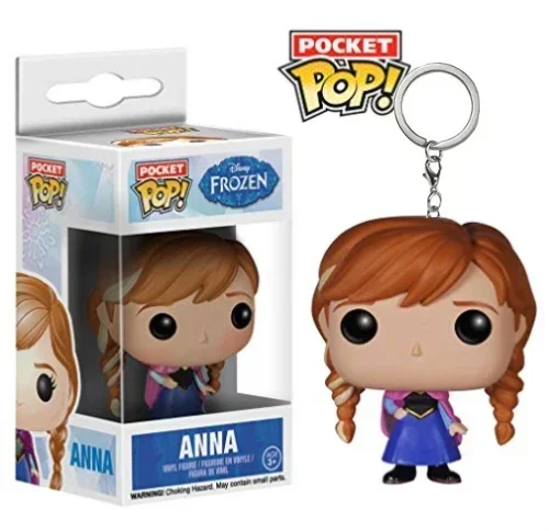 thumbnail image 1 of FUNKO Pop Disney Llavero Juguete La Bella y la Bestia Bella Frozen Elsa Anna Ariel Rapunzel Cenicienta Figura de PVC Colección Modelo Juguetes, 1 of 5