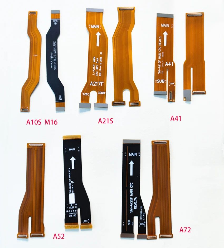 10 Pz Per Samsung A10S A20S A30S A40S A50S A60S A70S A31 A41 A51 A71 S10 S20 Nota 10 Plus Connettore Della Scheda Principale Lcd Flex Cable