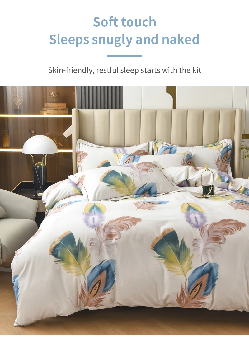 Title 8, Jogo de lençol e capa de edredom de algodão plu...