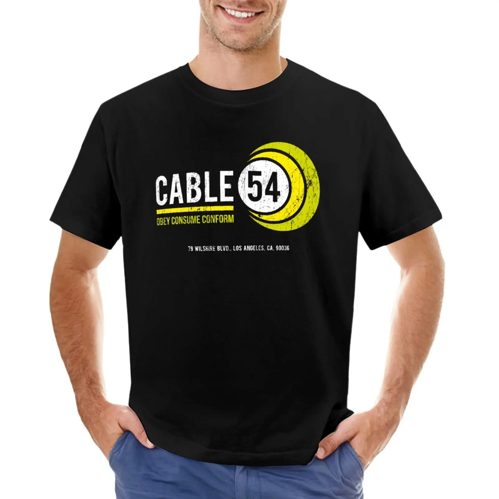 

Cable 54 (worn look) T-Shirt shirts graphic tees graphics customizeds workout shirts for men