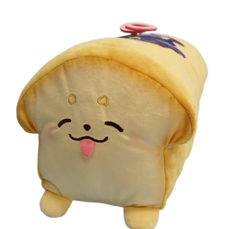 

Cute Japan Anime Hololive English Tsukumo Sana Birthday Bread Toast Dog Big Plush Stuffed Pillow Doll 20*40cm Kids Toys Gifts