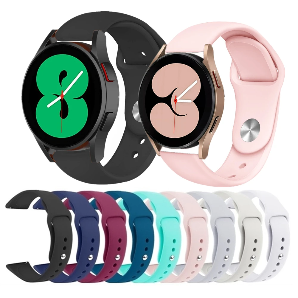 Cinturini In Silicone Da 20Mm Per Samsung Galaxy Watch5 40Mm 44Mm Watch5 Pro Bracciale Impermeabile Per Cinturino Da Polso Classic 42Mm 46Mm Watch4