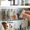 SHIMOYAMA Makeup Organizer Box Wall-mounted Bathroom Mirror Cabinet Storage Cosmetic Vanity Desktop Lipstick Brush Holder 2