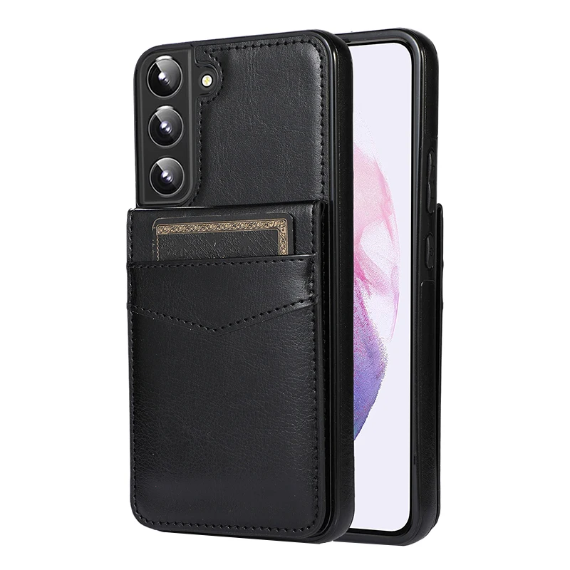 Stand Holder Case For Samsung Galaxy S24 S23 S22 S21 S20 FE Ultra S10 S9 S8 Plus Wallet Card Shock Flip Leather Phone Bag Cover
