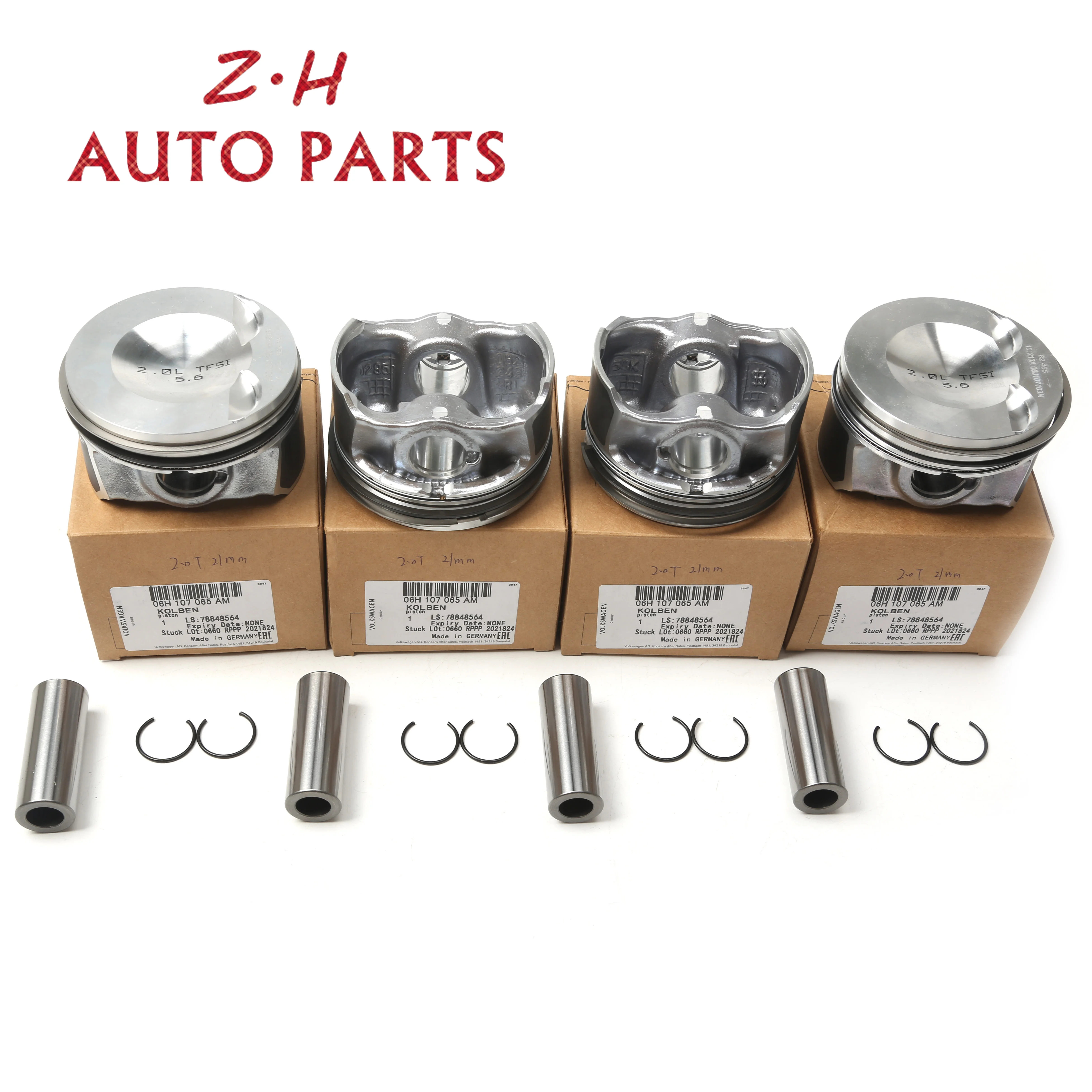 

2.0T Pin 21MM Modified Pistons & Rings 06H 107 065 AM For Audi A4 A5 Q5 TT VW Golf GTI Jetta Passat CC Tiguan Scirocco Skoda