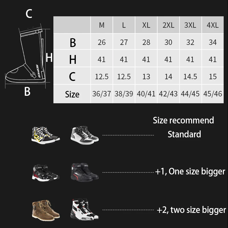 Waterproof Shoe Covers for Riding PVC Motorcycle Bike Reflective Anti-slip All-Season Protection Overshoes Boot Footwear Shields
