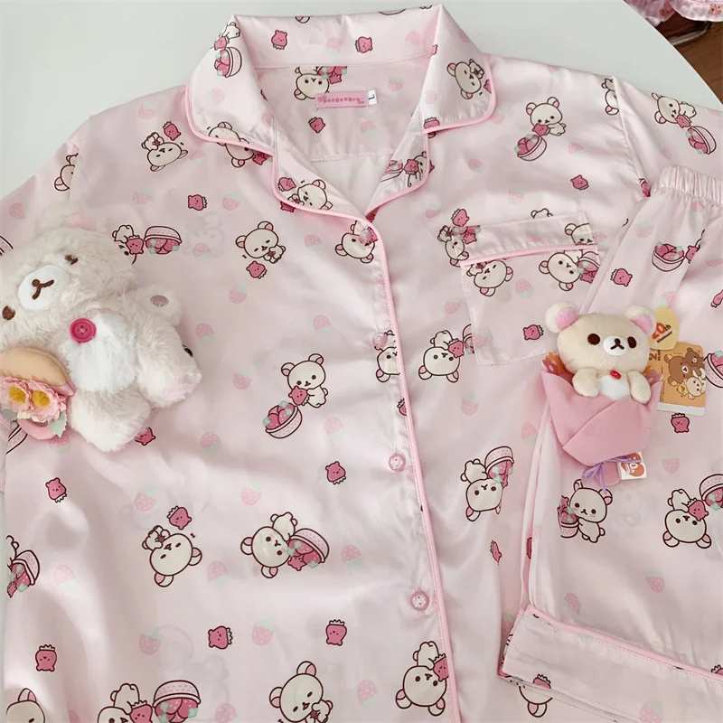 ★SPAO★ Rilakkuma Kuma's Summer Short Sleeve Pajamas LIGHT SPAO x Rilakkuma - Kuma's Summer Short Sleeve Pajamas – Harumio