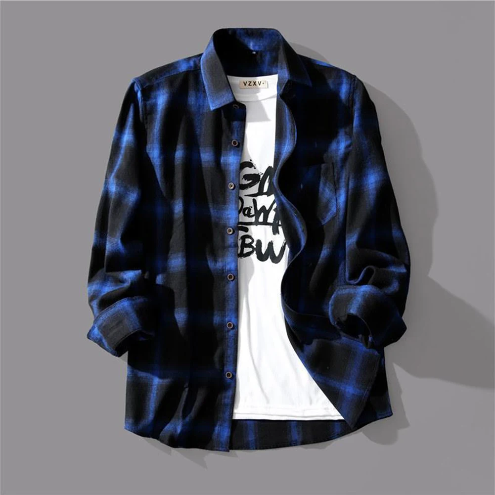Male Men Daily Holiday Autumn Blouse Breathable Button Cardigan Long Sleeve Plaid Print Slight Stretch Fashion 12 Sf77189fe11844526b8fdf1ddb326fde6w Male Men Daily Holiday Autumn Blouse Breathable Button Cardigan Long Sleeve Plaid Print Slight Stretch Fashion