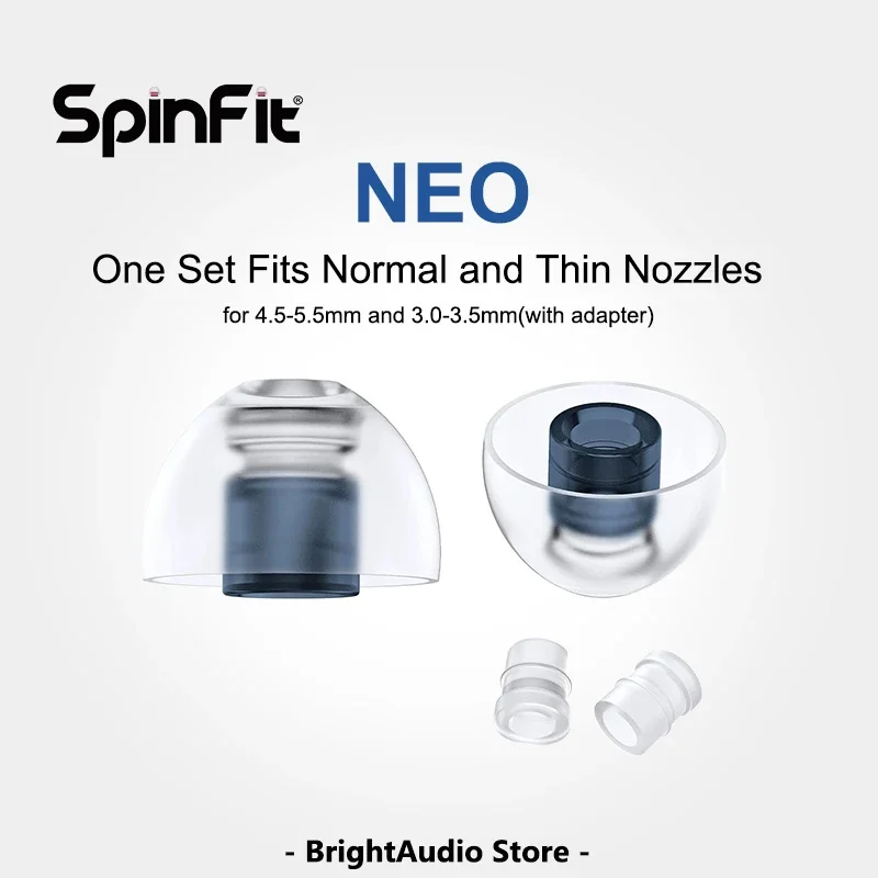 SpinFit NEO for IEM Silicone Patented Eartips Secure Fit