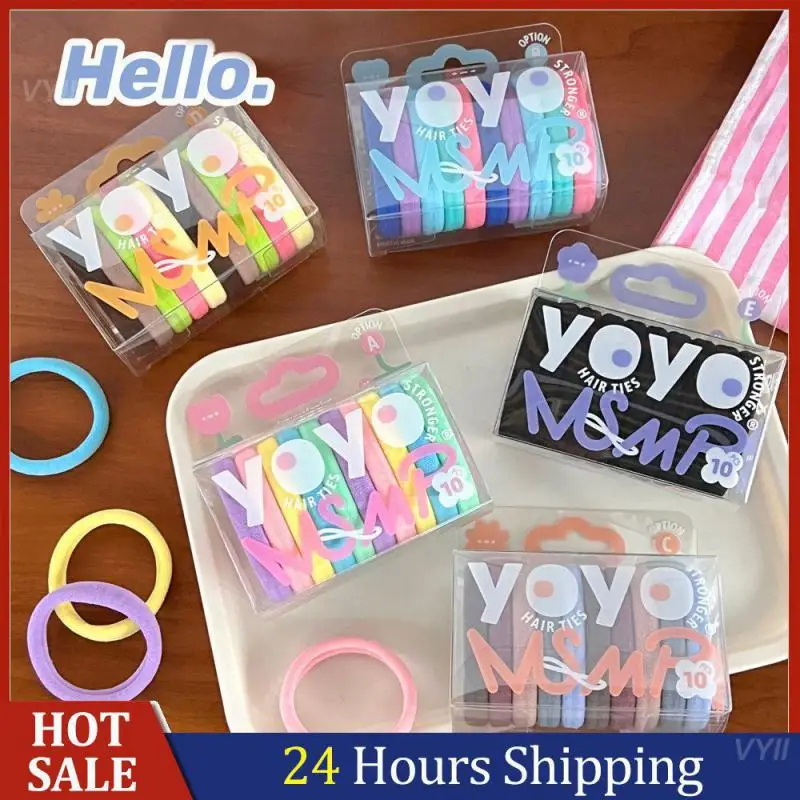 

Разноцветная веревка для волос безопасный Макарон универсальные аксессуары для волос для подростков красочная веревка для волос Инструменты для укладки волос кольцо для полотенец