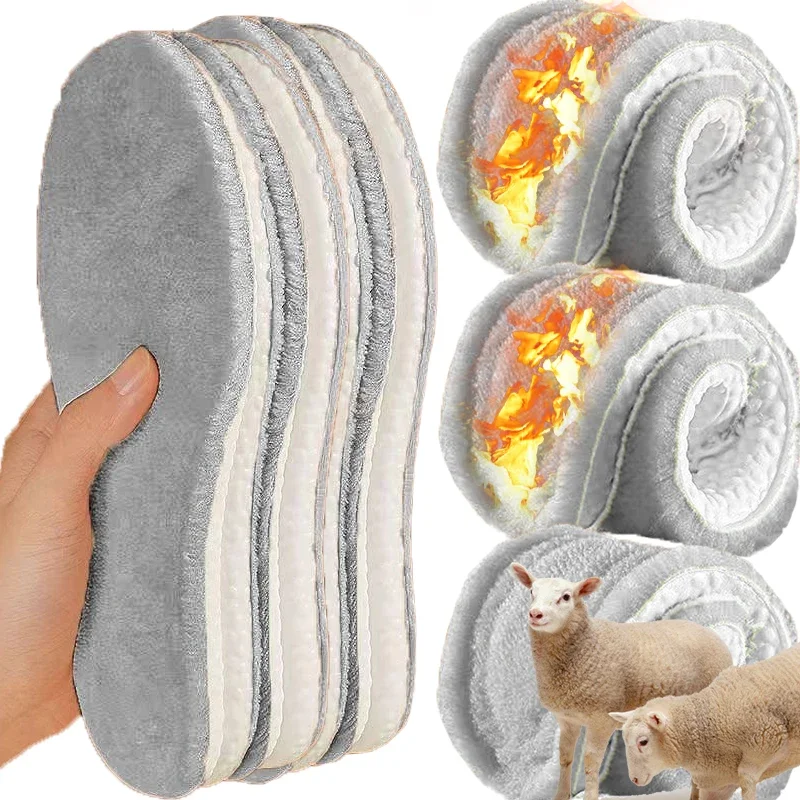

1/3pairs Self-heating Thicken Insoles Women Men Winter Warm Thermal Plush Shoe Pads Soft Sports Snow Boots Inserts Cushions