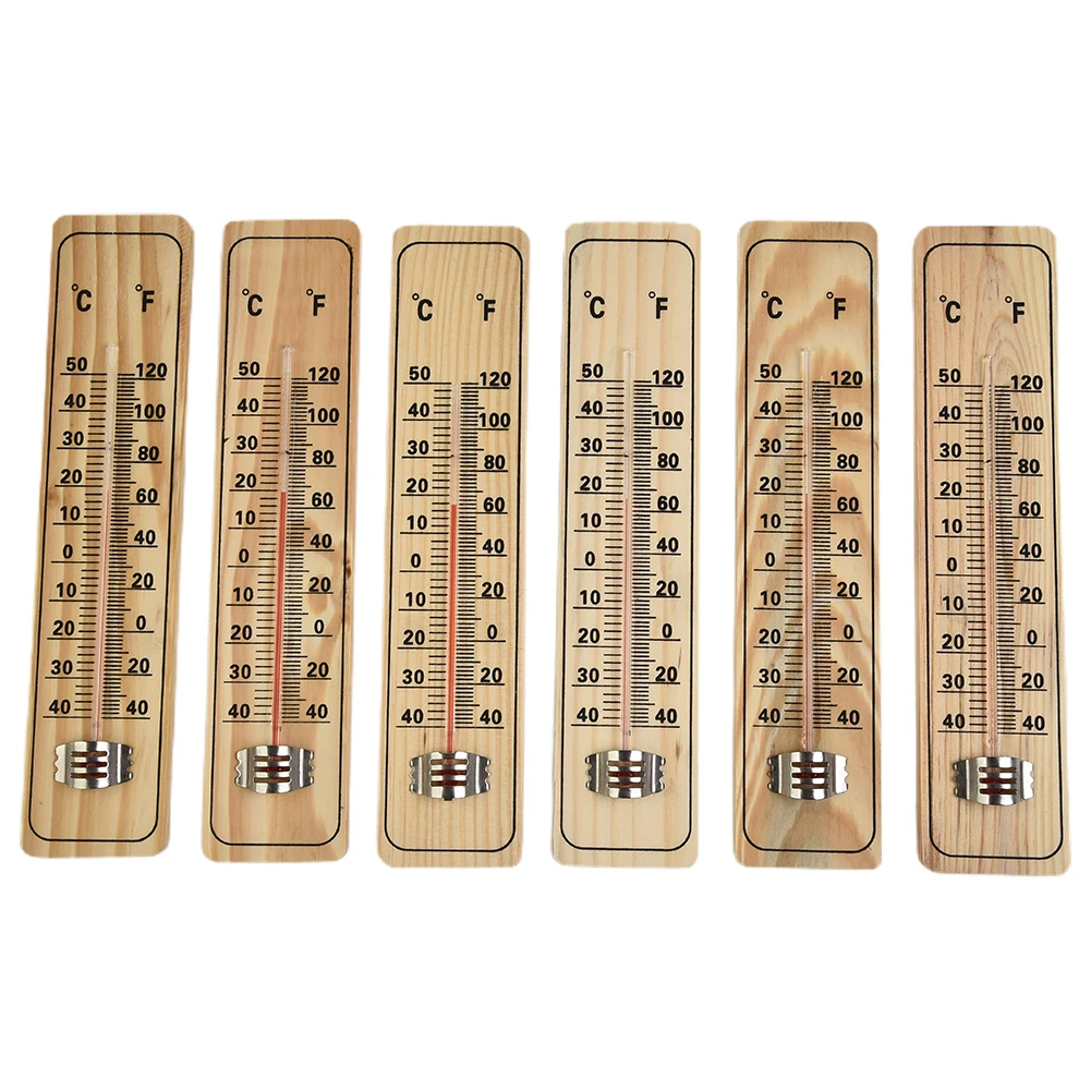 

Garden Décor Wooden Thermometer Home Wooden -40 °C To 50 °C 21.5 X 4.8 X 0.8cm Garden Thermometer Wall Mounting