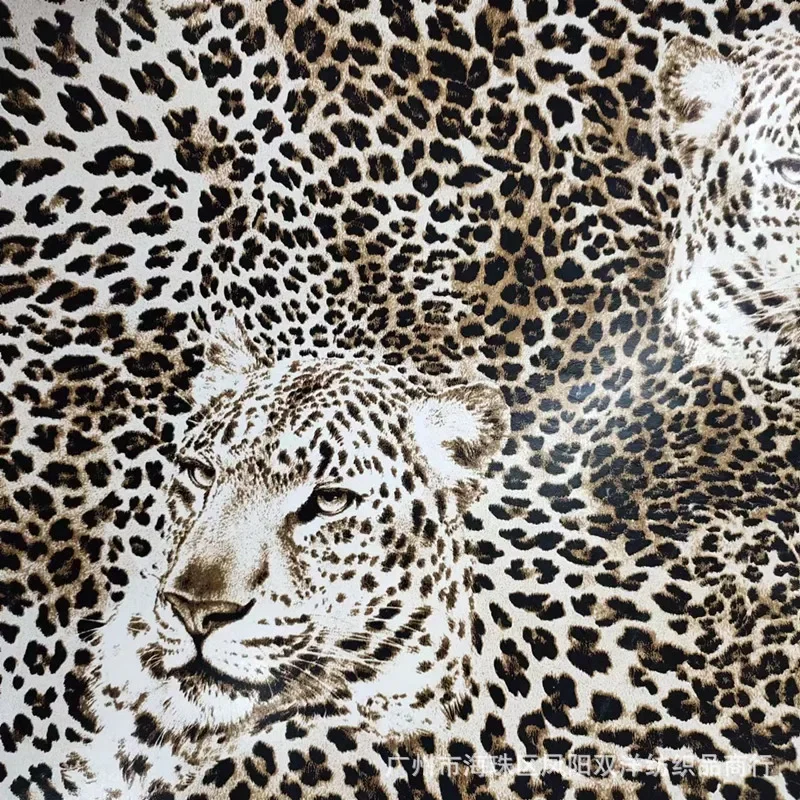 Printing PU Leather Leopard Slip Camouflage Film Men Women's Clothing Box Bag Strap Packaging Decorative Gloves PU Mat
