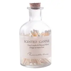 1 bottle Wedding Decor of Match Jar Wedding Gift Matches Matchstick with Glass Storage Jar