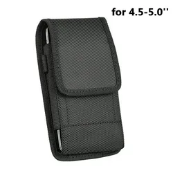 Compact Vertical Waist Bag with Belt Clip and Phone Pouch Wallet Case (For 4.5 - 5.0 inch)