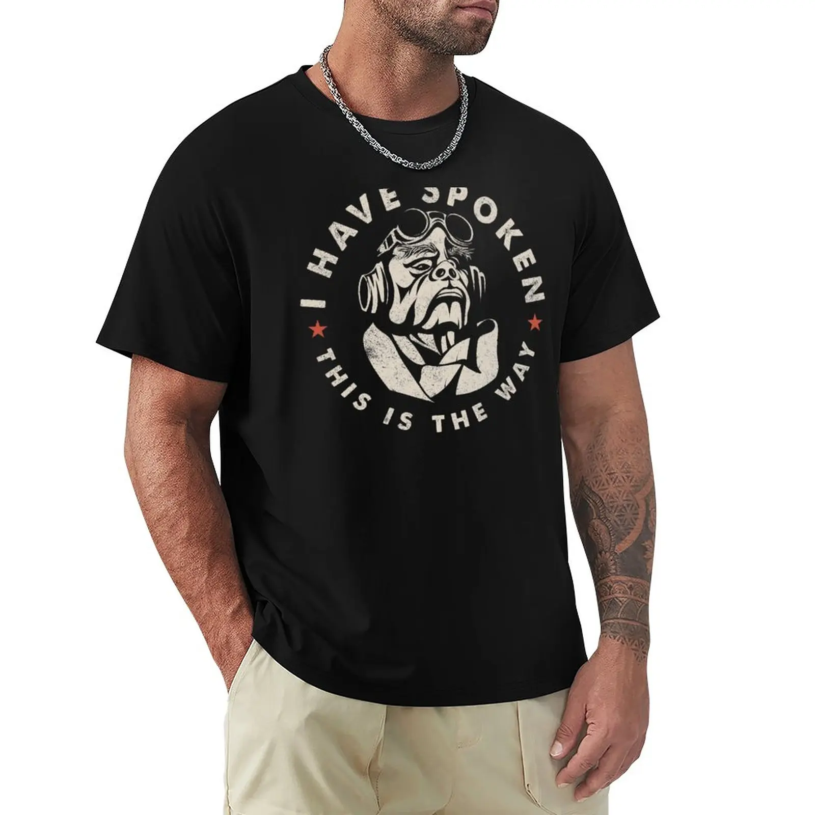 

I have spoken this is the way T-Shirt boys whites funnys Men's clothing