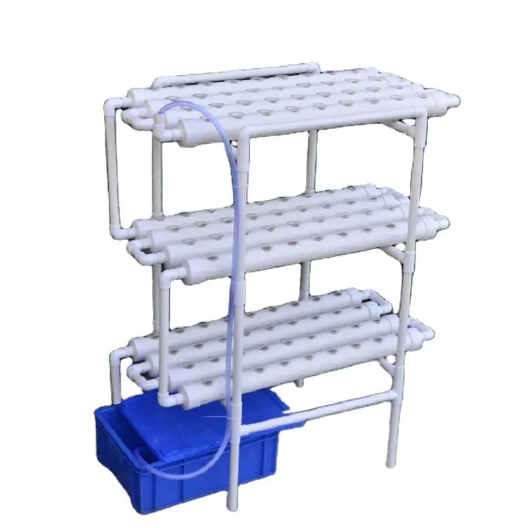 

Portable PVC NFT Growing Channels System Recirculating Hydroponics Planting Equipment Vegetable Growing on Balcony