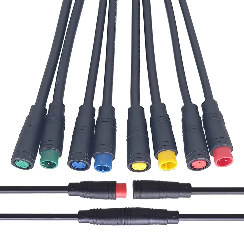 M6/M8 2 3 4 5 6Pin Julet Electric Bicycle Joint Plug female male Connector Wiring Scooter Cable Signal Sensor waterproof 5/20SET