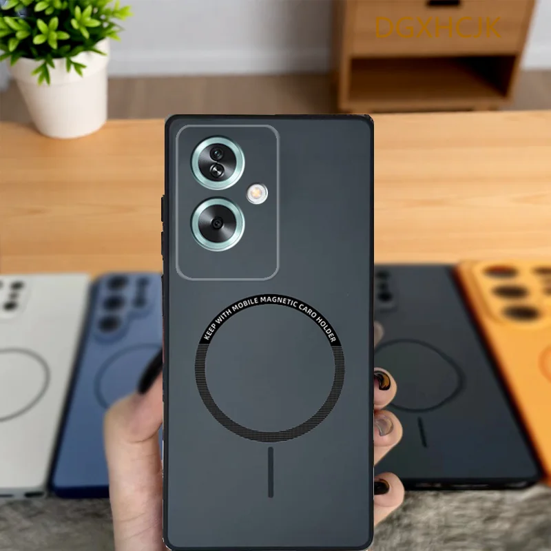 OPPO A79 5G 케이스 Oppo A79 폰 케이스 OPPO A79 5G 커버 CPH2553 CPH2557 충격 방지 컬러 마그네틱 하드 실리콘 백 커버